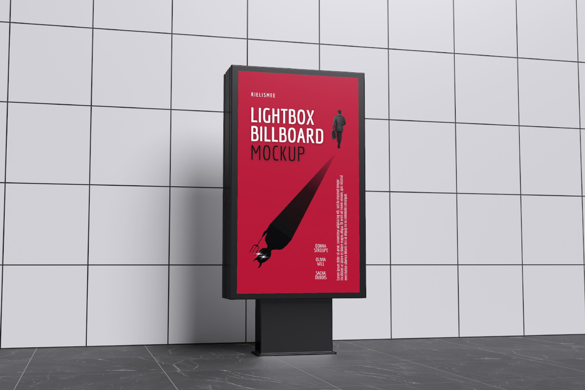 Lightbox Billboard Mockup Bundle Set, an Advertising Mockup by Rielismee (Photo 5 of 5)