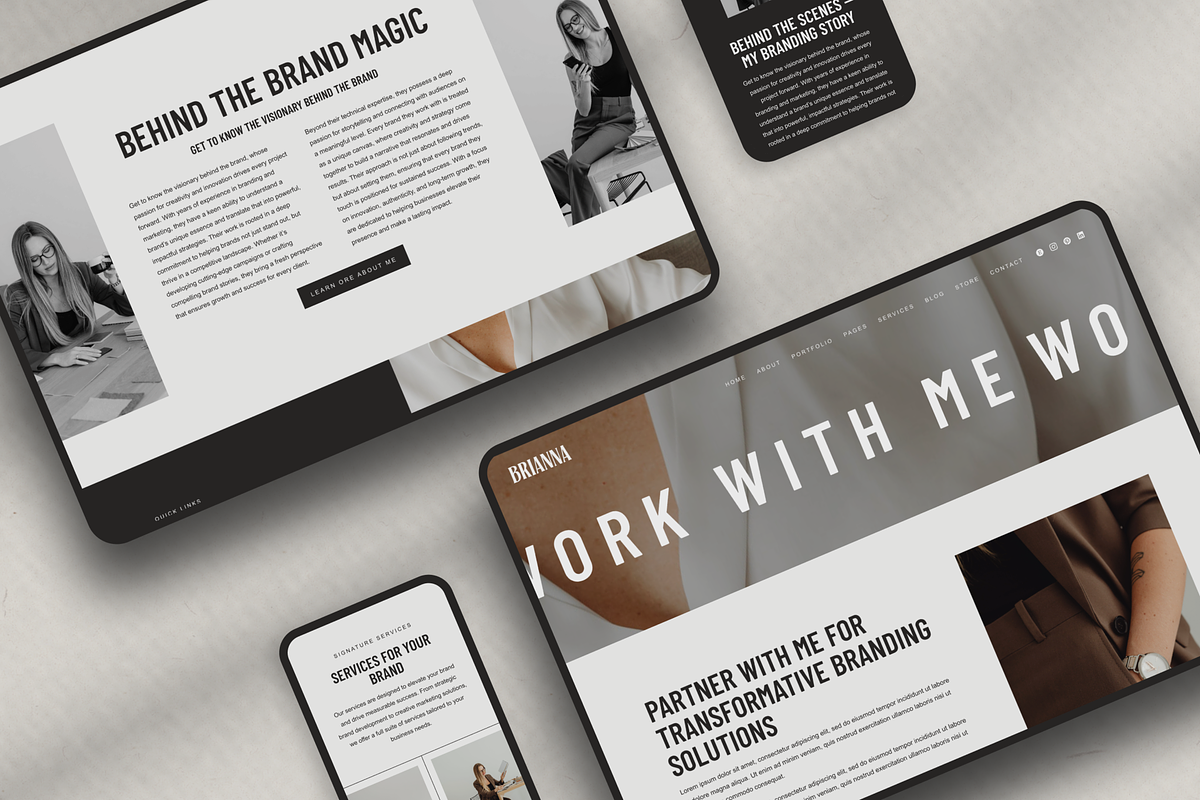 Brianna Wordpress Theme, a WordPress Template by The Cherie Studio (Photo 5 of 6)