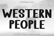 Western People, a Serif Font by FreshTypeINK (Thumbnail 1 of 8)