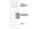 4x6 cards mockup with clothespins, a Print Template by Dorado Stock (Thumbnail 2 of 3)