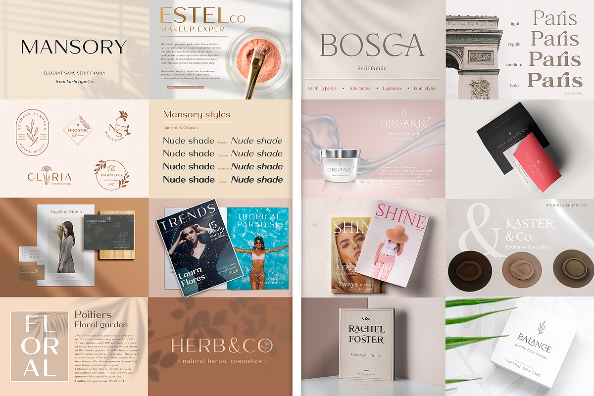Modern Font Bundle, a Sans Serif Font by Larin Type Co. (Photo 2 of 32)