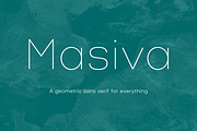 Masiva Font Family, a Font by Graviton Font Foundry (Thumbnail 1 of 6)