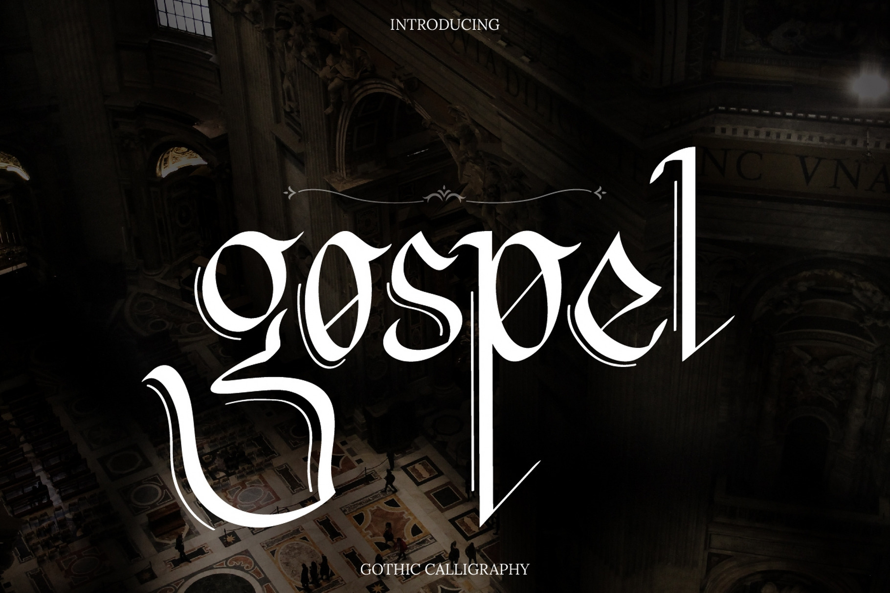 Gospel Gothic Calligraphy, a Blackletter Font by infernostudio3