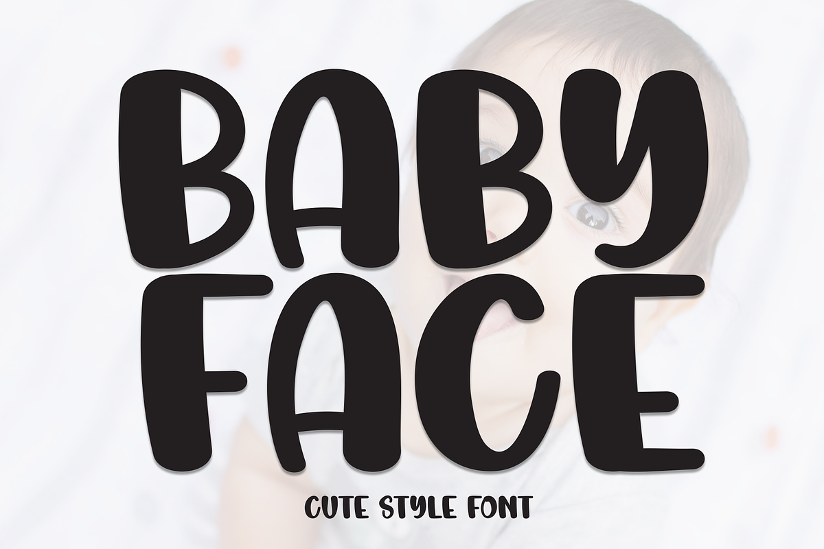 Baby Face | Script Font, a Script Font by Scratchones (Photo 1 of 8)