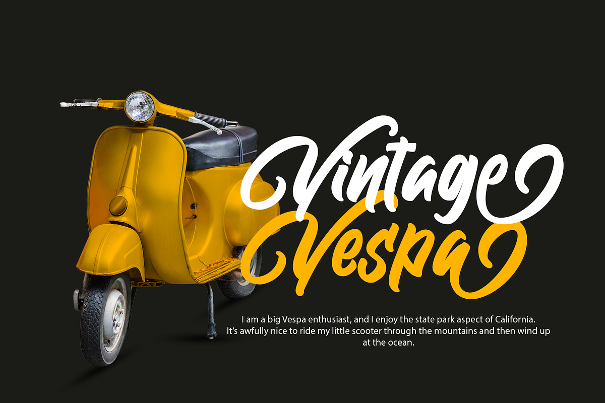Rolling Bold, a Script Font by Ardyanatypes (Photo 2 of 6)