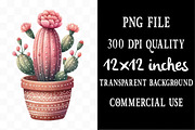 Pink Cactus and Succulents Clipart, an Illustration by Designking (Thumbnail 4 of 5)