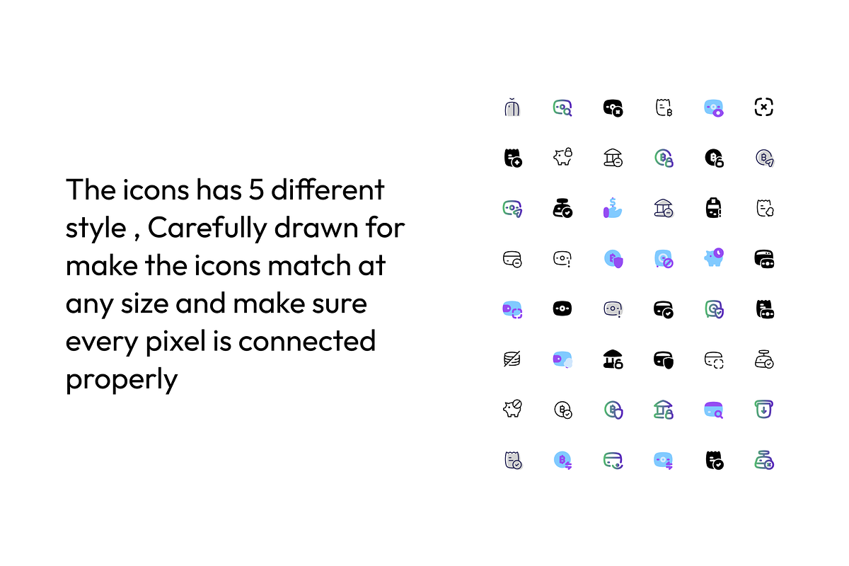 5 Style Set of 1000 Finance Icons, a Duotone Icon by Directico Design Kit (Photo 3 of 8)