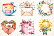 Happy Mother's Day Clipart, an Illustration by Libby Wishes (Thumbnail 2 of 5)