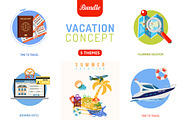 Vacation and Tourism Concepts, an Outline Icon by TAlex (Thumbnail 1 of 6)