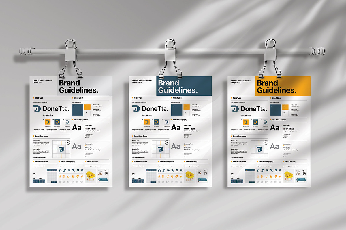 Brand Guideline Poster Template preview 3