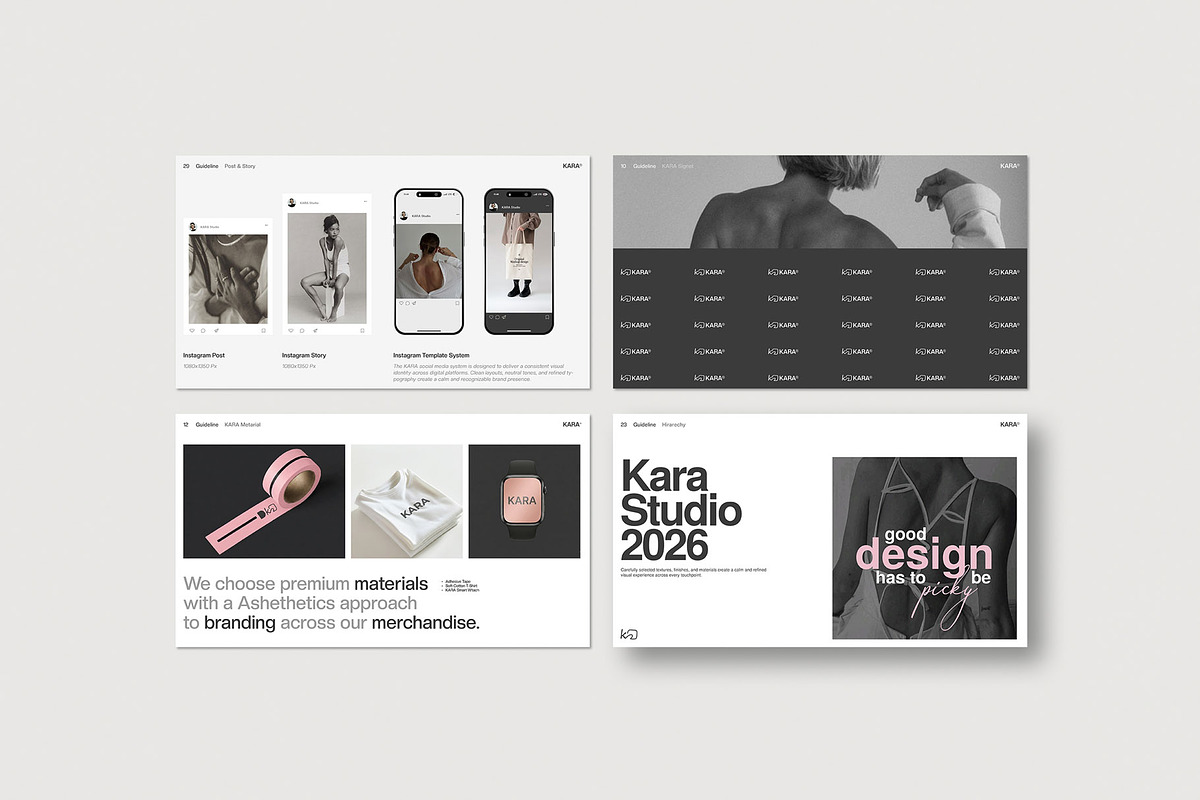 Kara Brand Guidelines | CANVA, a Presentation Template by Graphpexel (Photo 6 of 8)