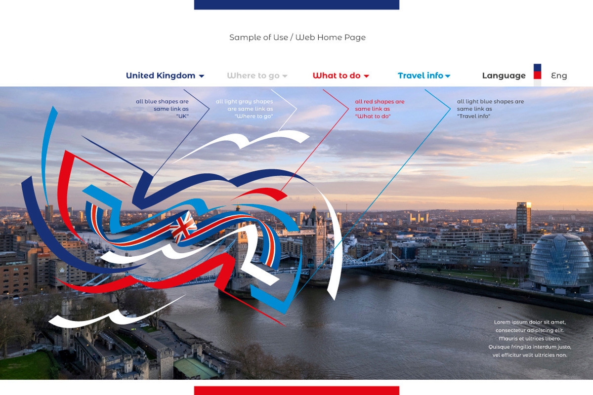 UK flag ribbon vector, a Templates & Theme by Simbos (Photo 8 of 9)