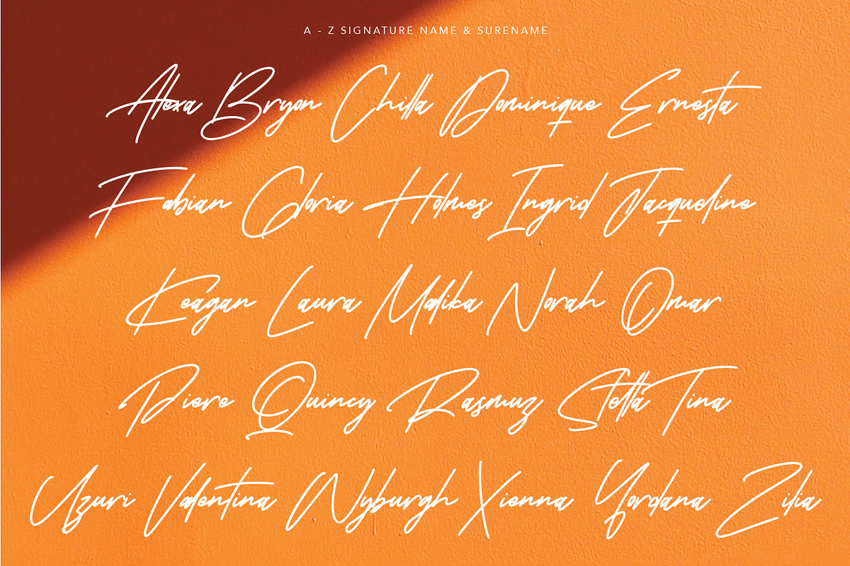 Karstar Signature Font, a Script Font by Maulana Creative (Photo 5 of 10)