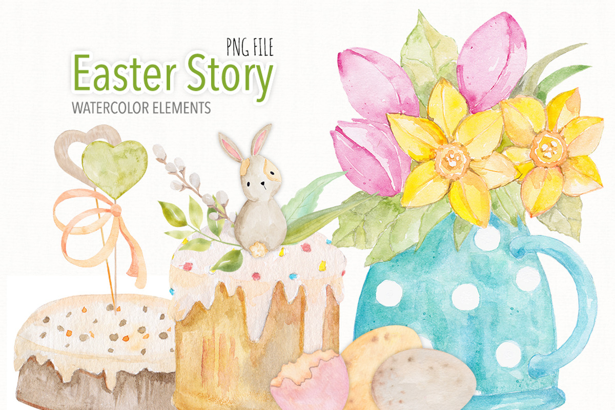 Easter Story - art clipart, an Illustration by helloPAPER (Photo 3 of 4)