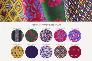 African Ankara Wax Patterns Bundle