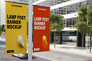 Lamp Post Banner Mockup, a Product Mockup by Designbuys (Thumbnail 13 of 20)