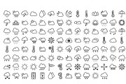 440 Weather Vector Icons Pack, an Outline Icon by Vector Portal (Thumbnail 1 of 4)