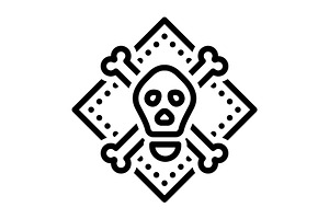 Hazards danger black icon, an Outline Icon by Creative priyanka