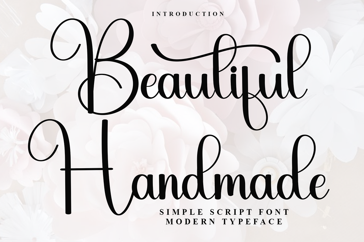 Beautiful Handmade, a Handwritten Font by FreshTypeINK (Photo 1 of 8)