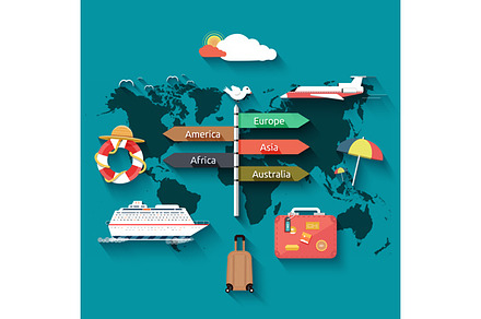 Icons set of traveling preview 3
