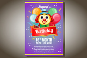 7 Birthday party flyer templates, a Templates & Theme by Propylparaben (Thumbnail 4 of 8)