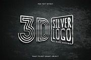 3D Silver Logo Mockup Text Effect, a Layer Style Add-On by Beast Designer (Thumbnail 1 of 2)