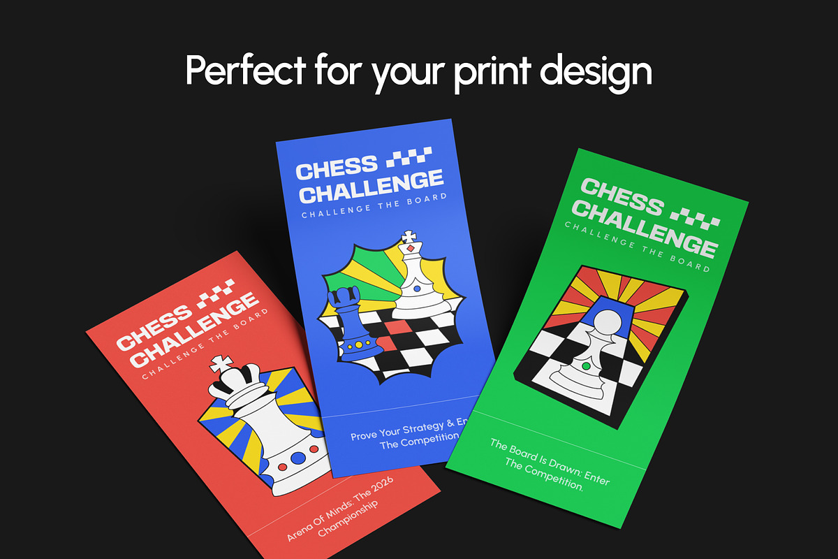 75 Chess Flat Illustrations, a Sport Illustration by Brickclay (Photo 3 of 10)