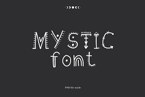 Mystic Font. Handwritten