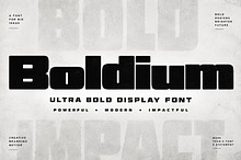 Boldium – Ultra Bold Display Font