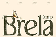 CS Brela Stamp, a Serif Font by Craft Supply Co. (Thumbnail 1 of 8)