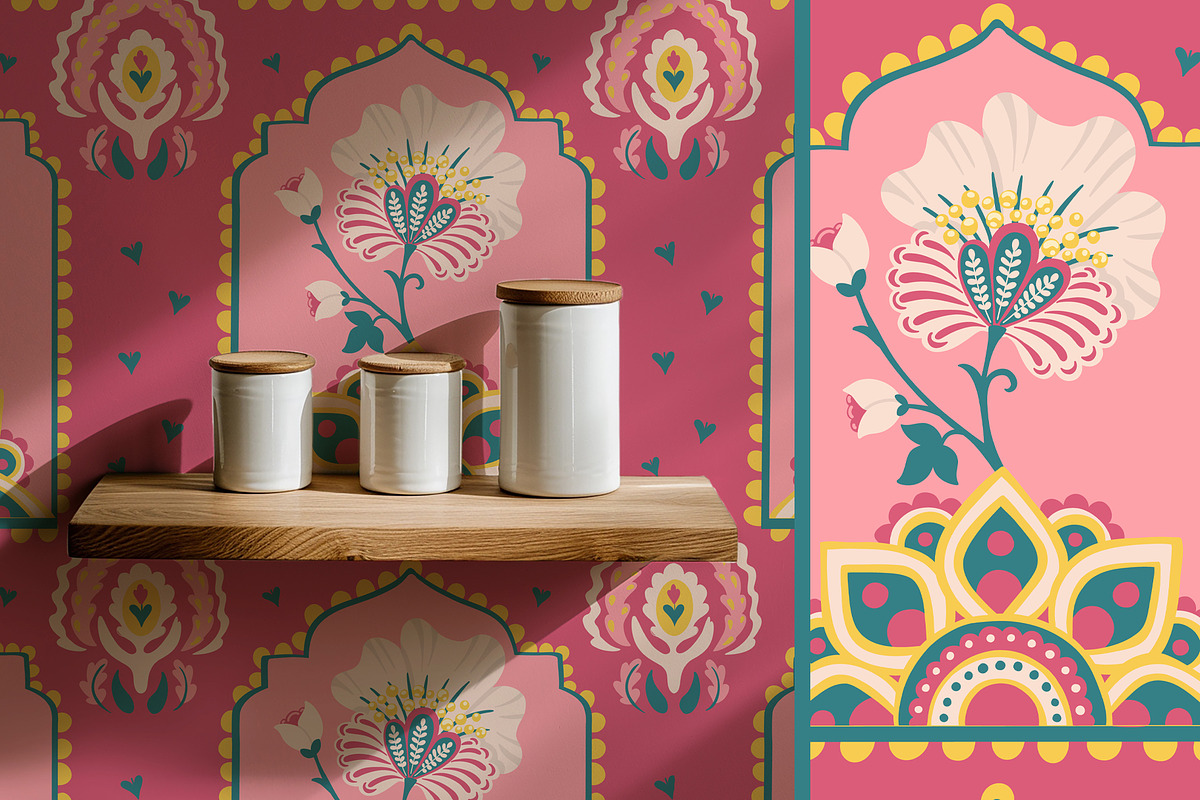 Indian vector patterns, a Pattern Graphic by Carpet Tapete Pretzel (Photo 13 of 25)