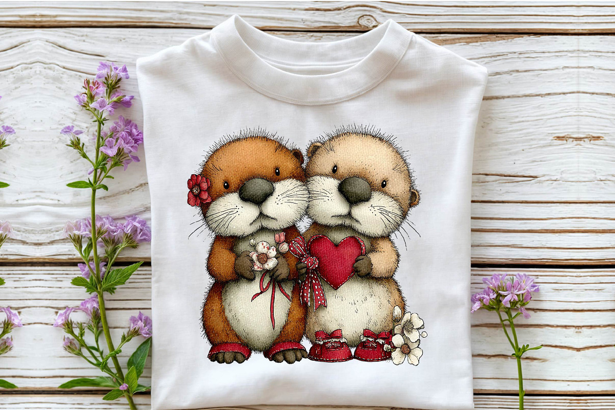 Whimsical Valentine Animal Couples C, an Illustration by Sublimation Artist (Photo 6 of 6)