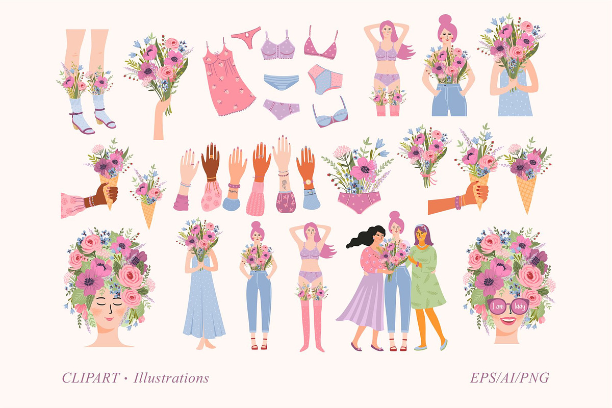I am Lady! Vector collection, a Person Illustration by Nadia Grapes (Photo 6 of 10)