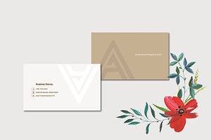 Business Card minimalist, a Business Card Template by dulchaer29