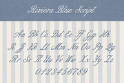 Riviera Blue - Font Trio, a Script Font by Davide Bassu (Thumbnail 9 of 11)