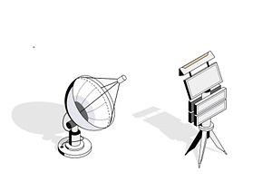 Isometric Radar illustrations