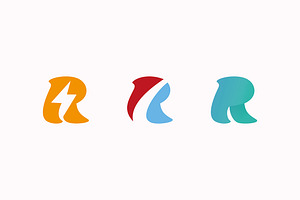 Simple R Logo Concept Pack