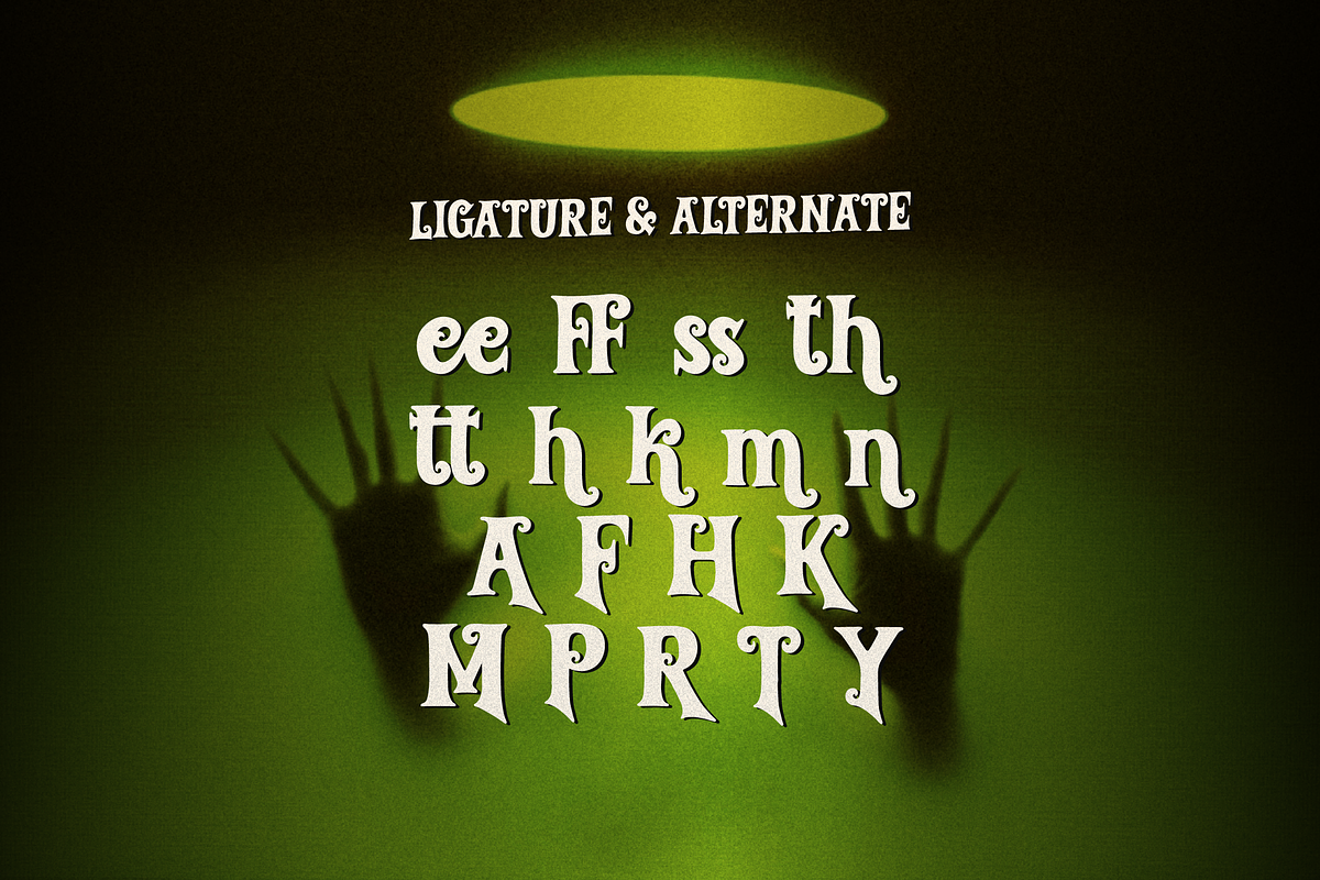 Coward Usurper Horror Halloween Font, a Font by Denustudios (Photo 12 of 12)
