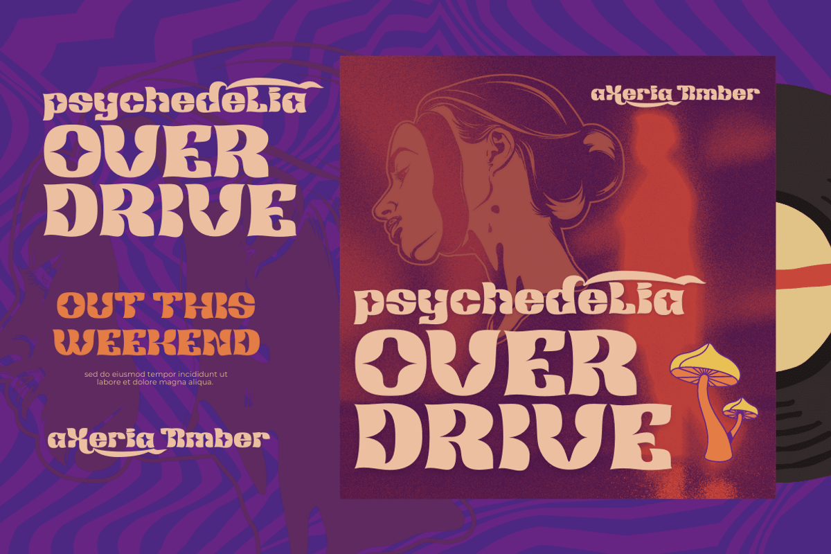 Redsema | Groovy Retro Font, a Font by twinstd (Photo 6 of 12)