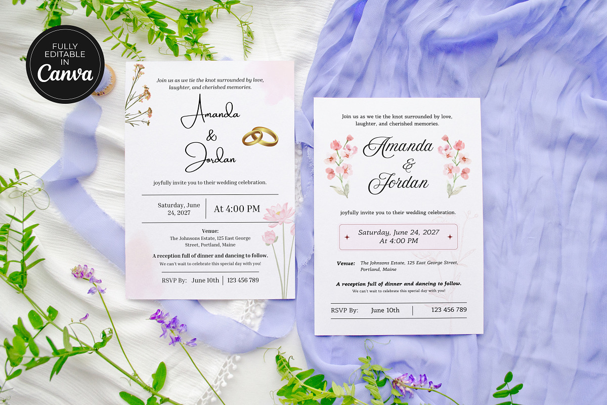 Rust Retro Wedding Invitation Temp, a Card Template by Snapybiz (Photo 5 of 10)