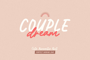 Couple Dream - Font Duo, a Script Font by MJB Letters