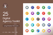 25 Digital Agency Toolkit Icons, a Solid Icon by IconBunny (Thumbnail 1 of 2)
