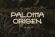 Paloma Origen Handdrawn Vintage Font, a Slab Serif Font by Imoodev (Thumbnail 1 of 6)