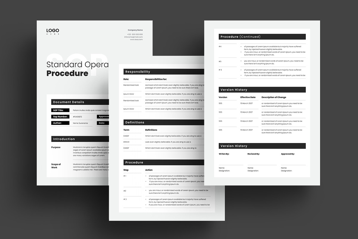 Standard Operating Procedure (SOP), a Stationery Template by Niofix (Photo 5 of 6)