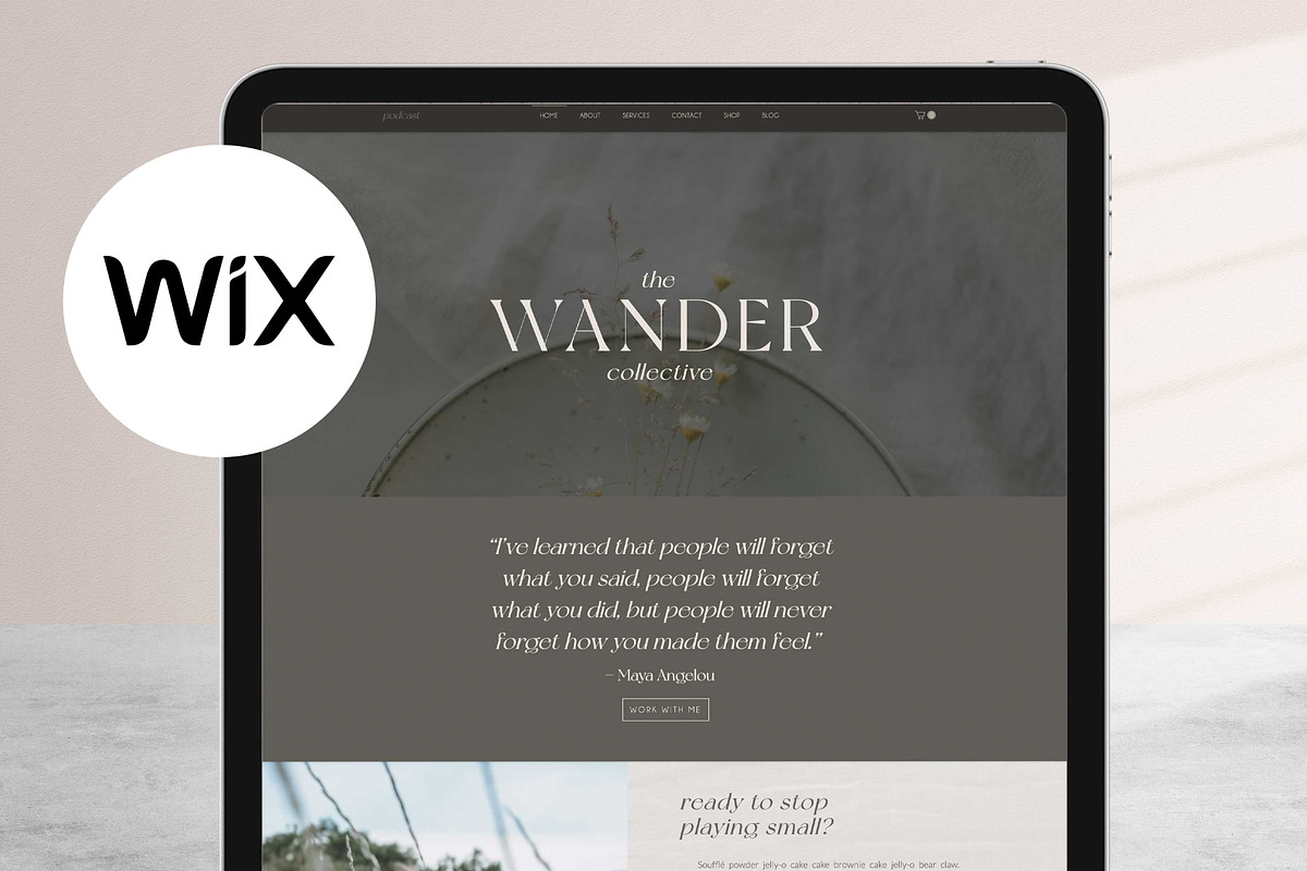 Wix Website Template - Wander Coach, a Wix Template by pinesandpearls (Photo 2 of 9)