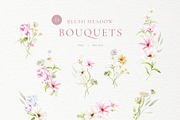 Blush Meadow Watercolor Wildflowers, a Decorative Illustration by Liliia Polos Illustration (Thumbnail 4 of 12)