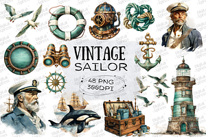 Vintage Sailor Clipart