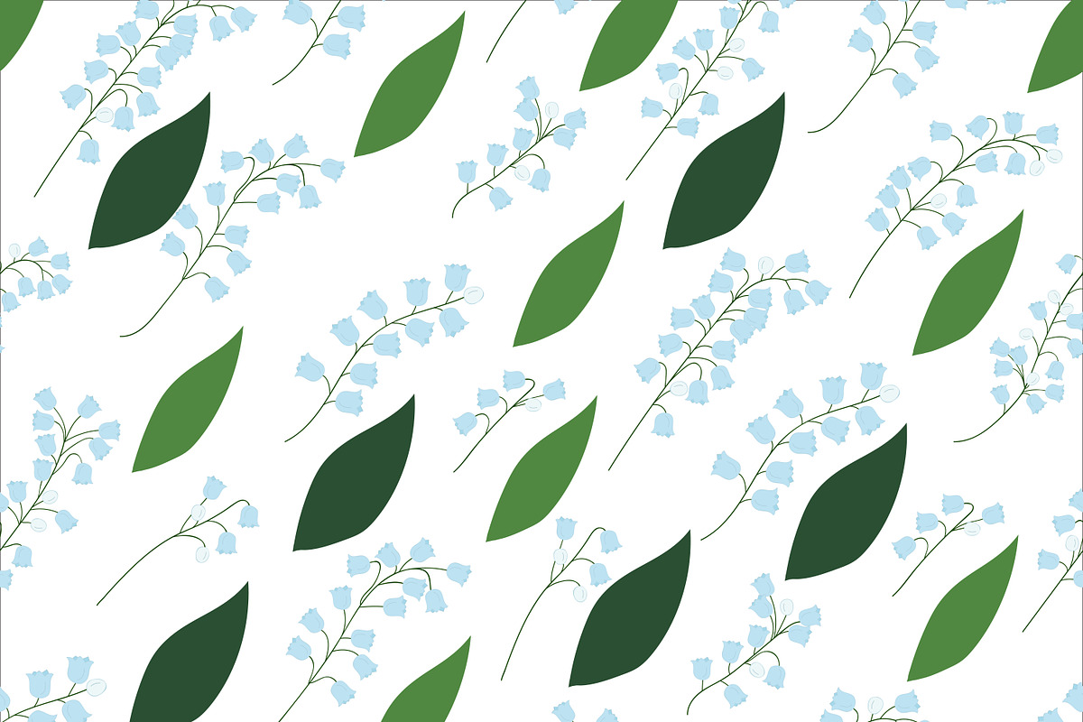 Lilies of the valley, big set., a Decorative Illustration by Orangepencil (Photo 5 of 8)