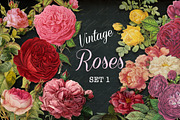 Vintage Roses, a Graphic by Digital Vintage (Thumbnail 1 of 4)