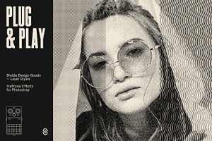 Plug & Play - Halftone Effects, a Layer Style Add-On by Stable